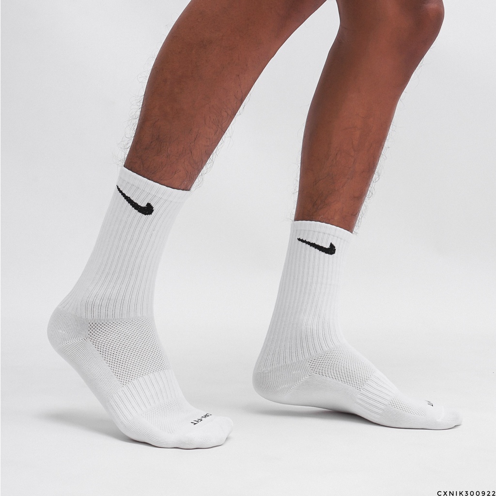 [ CAO CẤP ] Full Set 3 đôi vớ/tất thể thao cổ cao dệt kim dày dặn, thông thoáng N008