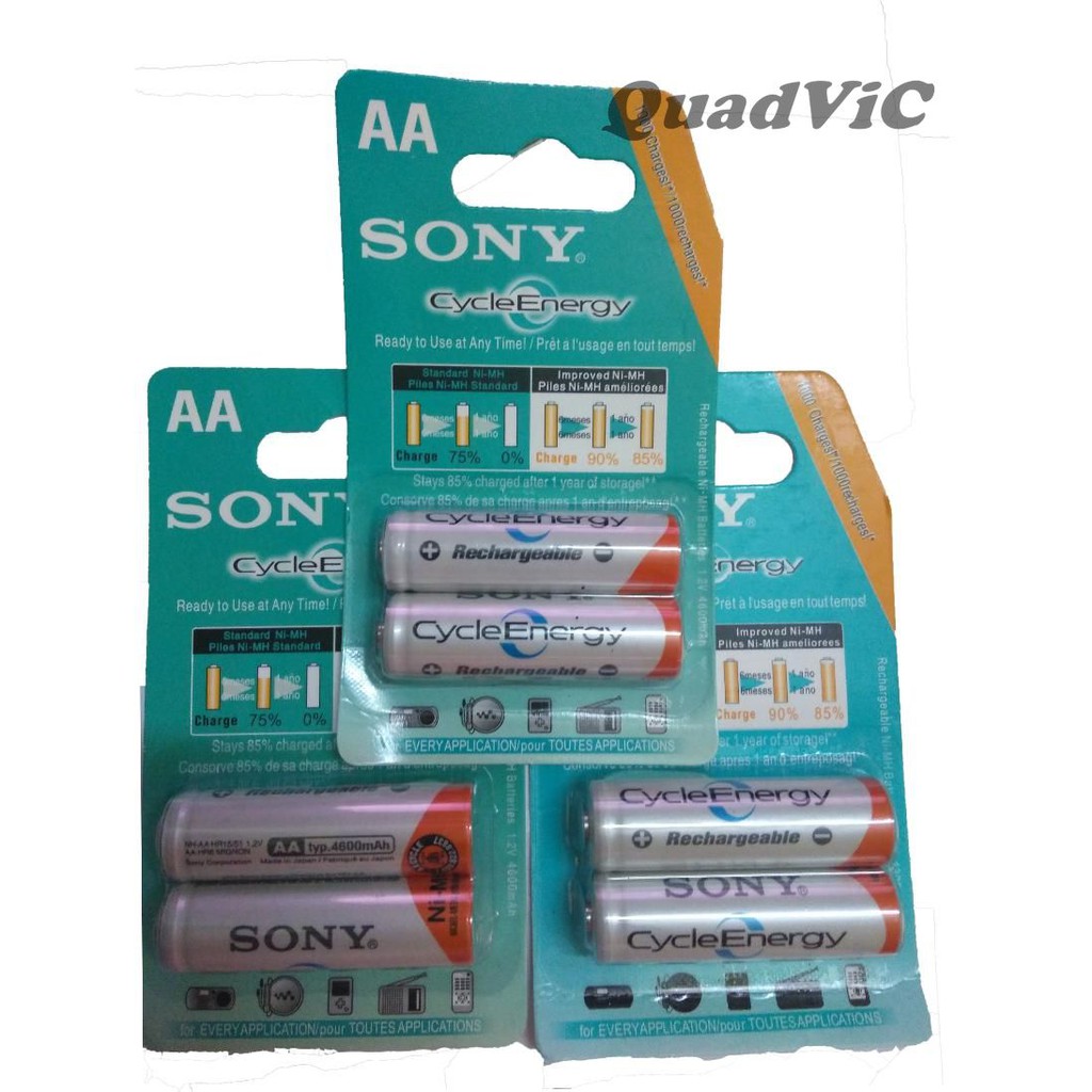 Pin Sạc AA Pin sạc 2a Sony Dung Lượng 4300mAh N212 QuadViC