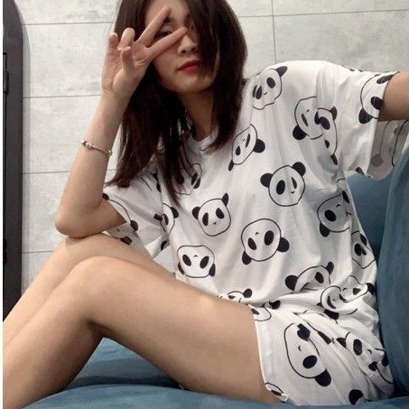 Bộ Ngủ Nữ Ngắn Tay - Bộ Quần Áo Ngủ [Ảnh thật ở cuối] | BigBuy360 - bigbuy360.vn