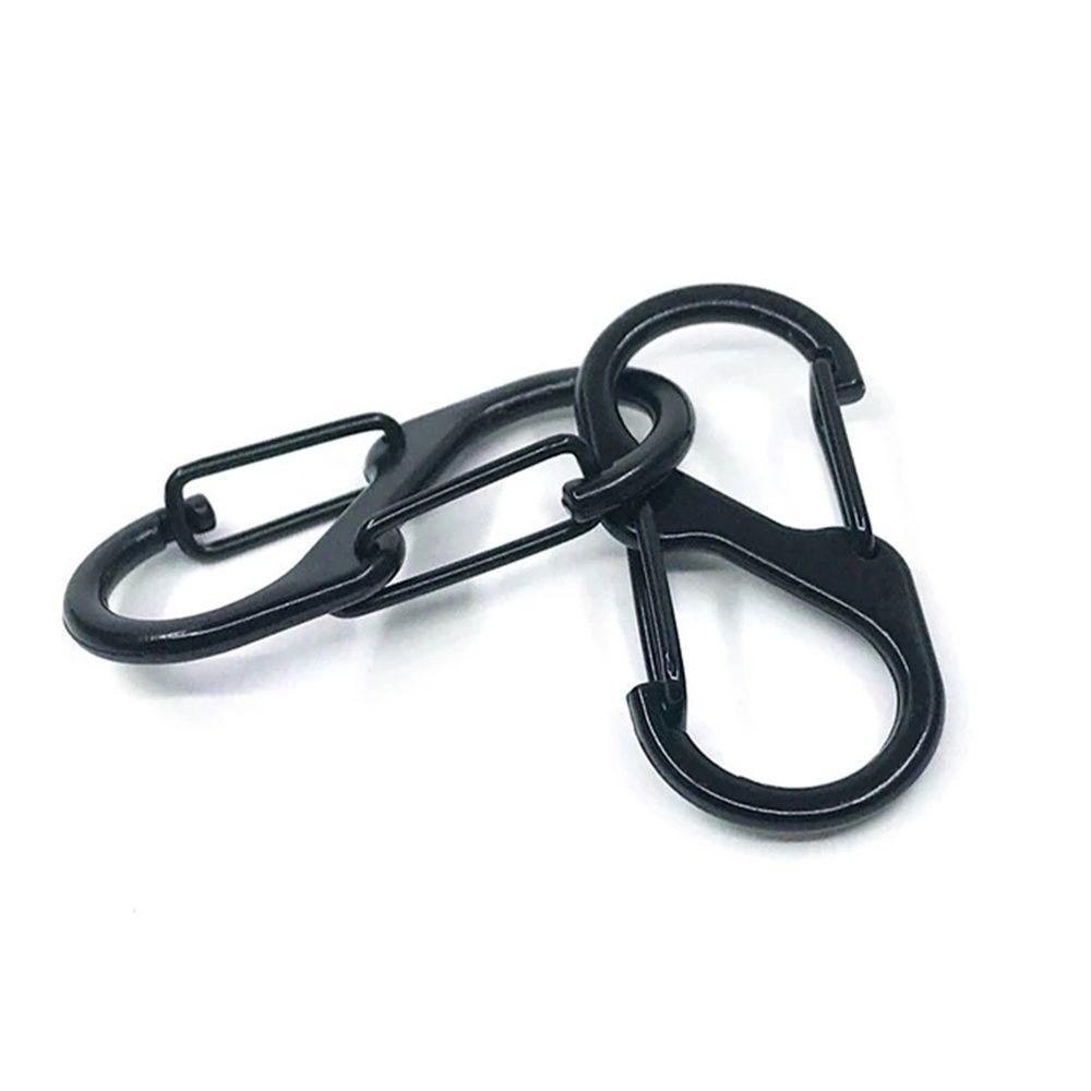 Set 10 Móc Khóa Carabiner Chống Trộm Bằng Thép Không Gỉ