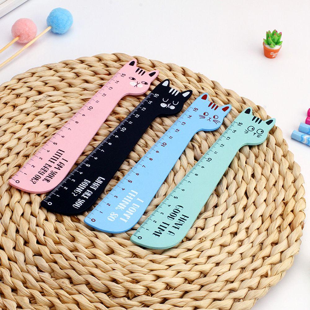 Thước Gỗ In Hoạt Hình Dễ Thương Dùng Làm Quà Tặng Cho Học Sinh / Văn Phòng