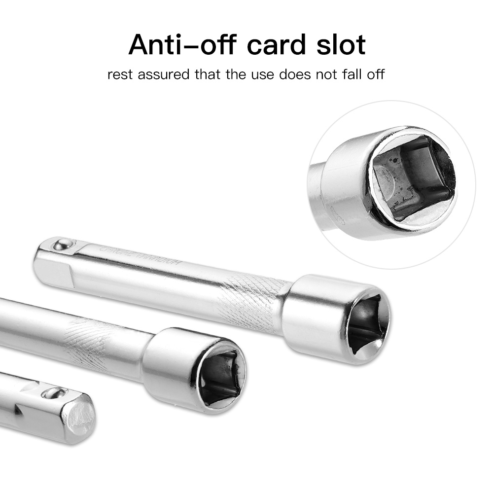Thanh ống cờ lê nối dài EKEZ 250mm Nhật Kapusi đầu nối tuýp 1/2&quot; thép cứng CR-V cao cấp