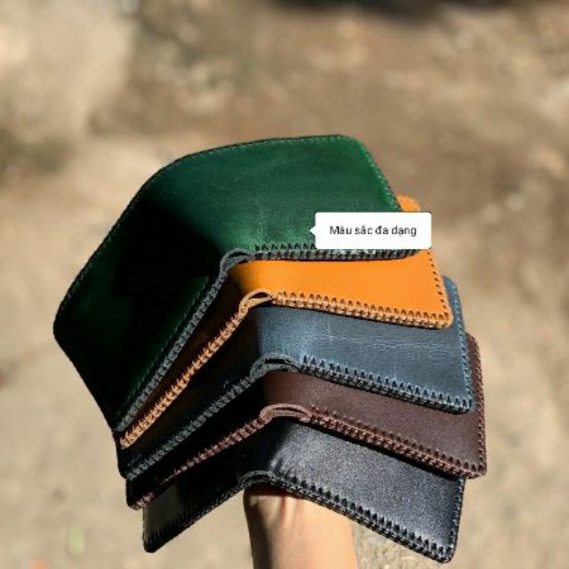 Ví nam da bò pullup khâu viền handmade cao cấp sang trọng bảo hành 24 tháng 1 đổi 1 trong vòng 15 ngày