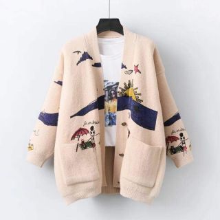 Áo Cardigan len họa tiết