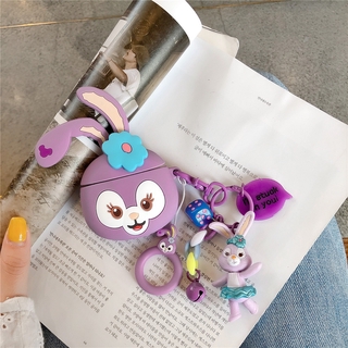 STELLA Vỏ Đựng Bảo Vệ Hộp Sạc Tai Nghe Airpods 1 / 2 / 3 Pro Hình Thỏ 3d Xinh Xắn