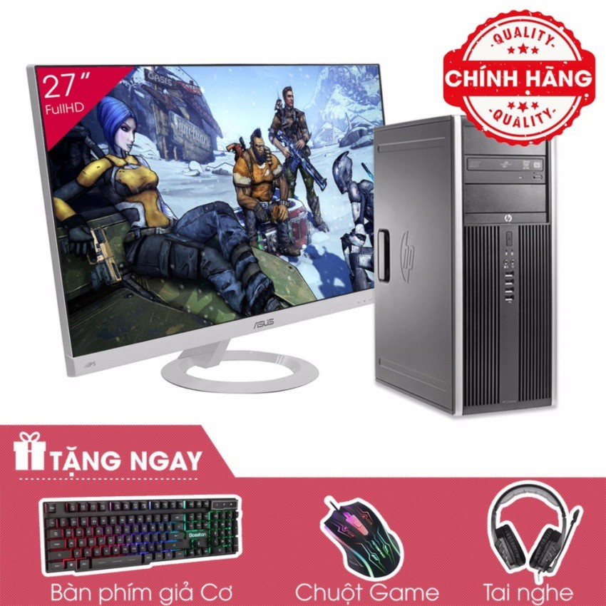 Máy tính Văn Phòng HP 8300 Elite MT + Màn hình ASUS 27inch Full Viền (G2030, Ram 4GB, HDD 1TB) + Quà Tặng | BigBuy360 - bigbuy360.vn