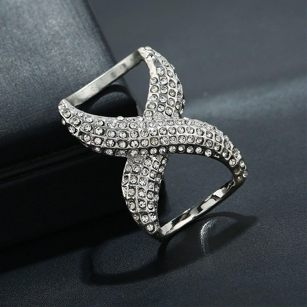 Nhẫn Kẹp Khăn Choàng Thời Trang Cho Nữ|Trâm Cài Áo Đính Đá Sang Trọng