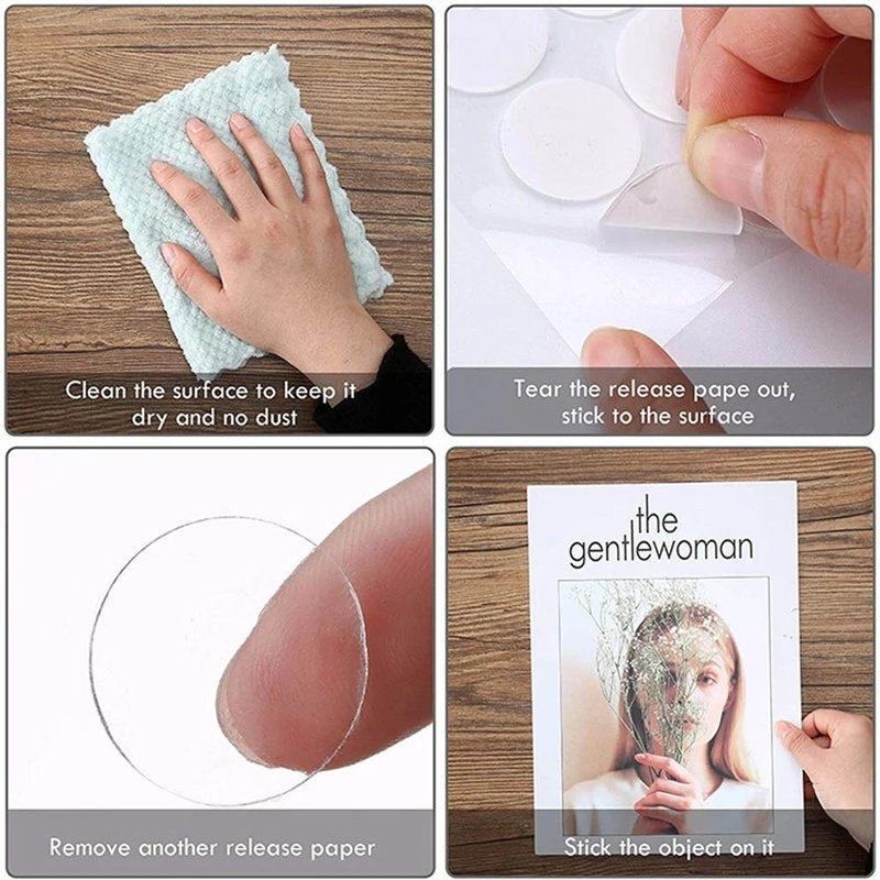 Băng Keo Tròn Hai Mặt Bằng Acrylic Chống Nước Không Để Lại Dấu Vết