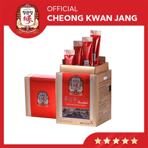 Bột Sâm KGC Cheong Kwan Jang Powder Limited -Bột Sâm Hàn Quốc 6 Năm Tuổi (1,5g x 60 gói)
