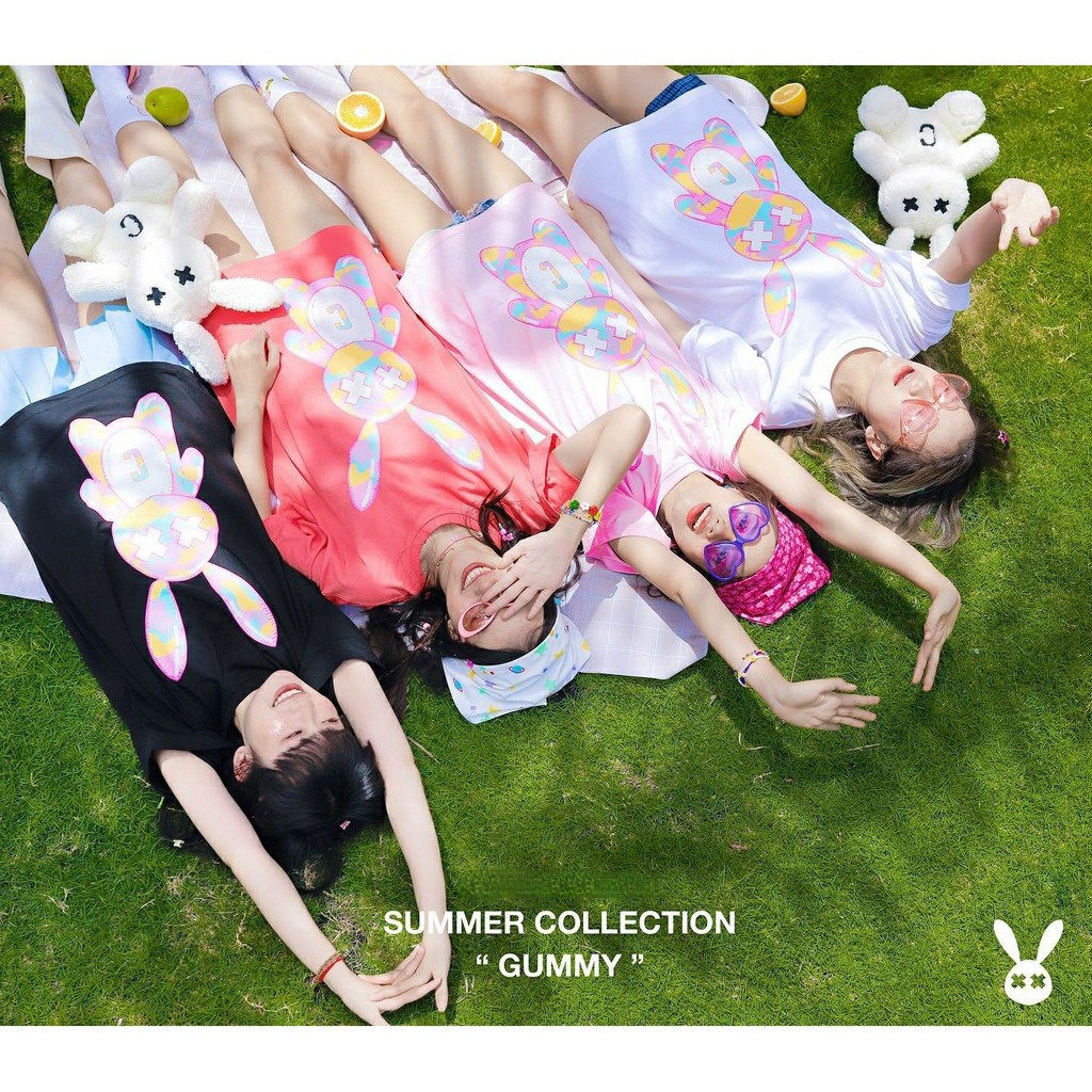 Áo Thun Tay Lỡ Form Rộng GUMMY RABBIT Form Rộng Unisex (Ảnh Thật)