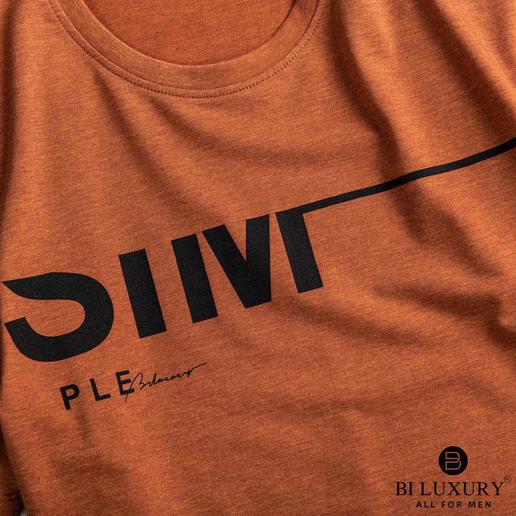 Áo phông nam Biluxury 4APKH023CAM thun cotton co giãn 4 chiều siêu nhẹ thoải mái vận động | BigBuy360 - bigbuy360.vn