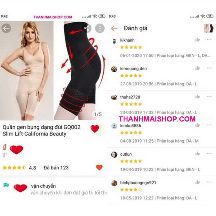 Quần gen bụng dạng đùi GQ002 Slim Lift-California Beauty | BigBuy360 - bigbuy360.vn