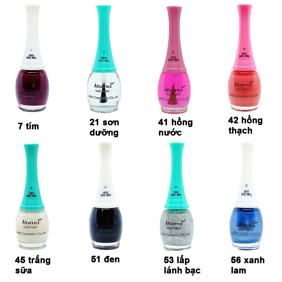 Sơn móng tay cực kỳ sang chảnh Aroma Nail Polish Hàn Quốc 12ml