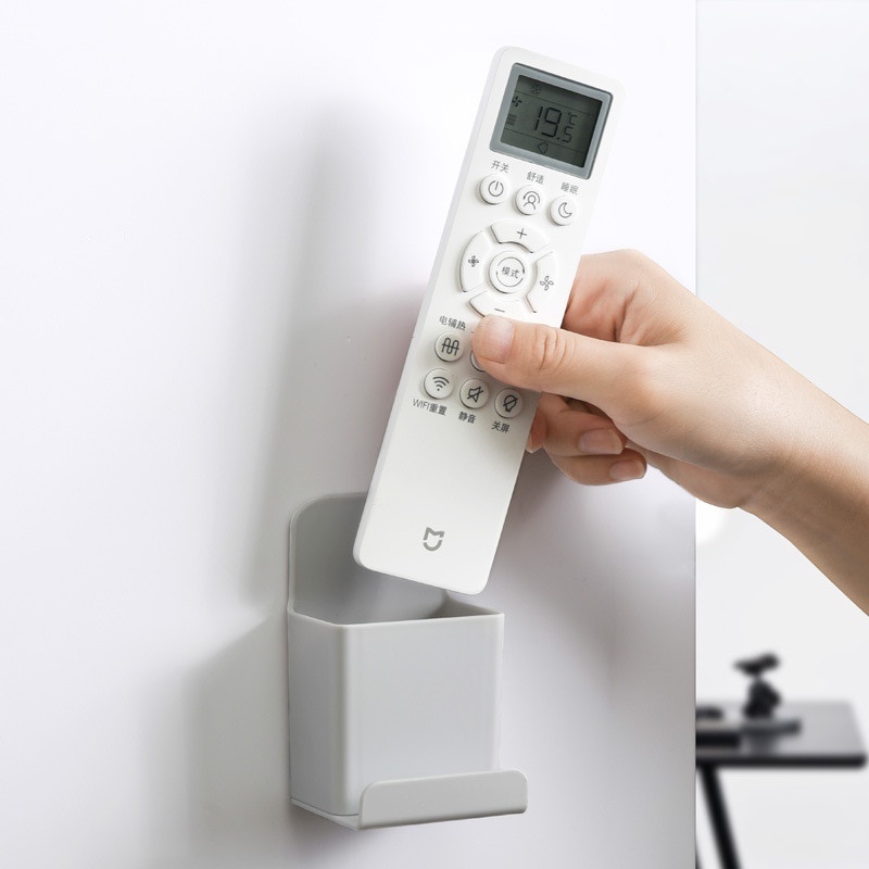 1 Hộp Đựng Điều Khiển Từ Xa Gắn Tường Bằng Nhựa 2 Kích Thước Đa Năng Tiện Dụng