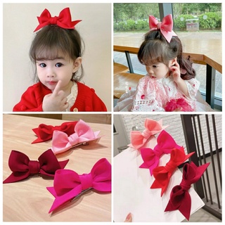 Kẹp tóc nơ vải xốp xinh xắn cho bé