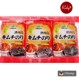 Lốc Tảo Biển Godbaewee Vị Kim Chi cay (5g x 3 gói)