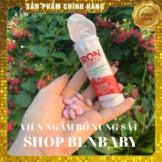  Kẹo Sắt Ngậm, Viên Kẹo Sắt Iron Melts - Úc (50 Viên)