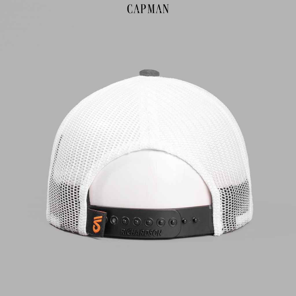 Mũ snapback chính hãng CAPMAN, phong cách hiphop vải da lộn thêu chữ X CM37