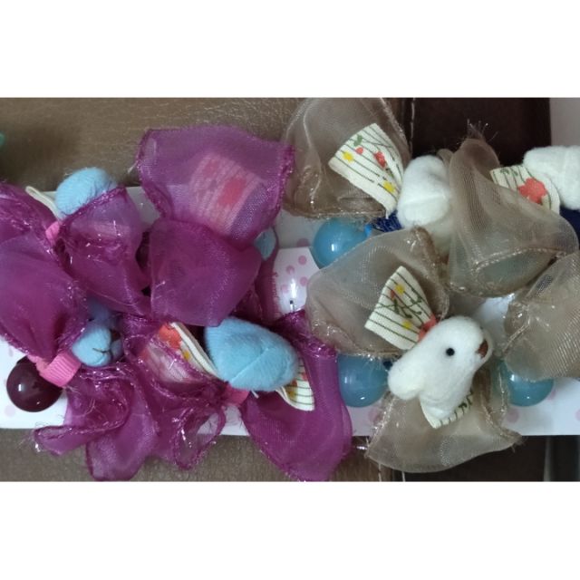 Combo 10 cột tóc đủ màu dễ thương