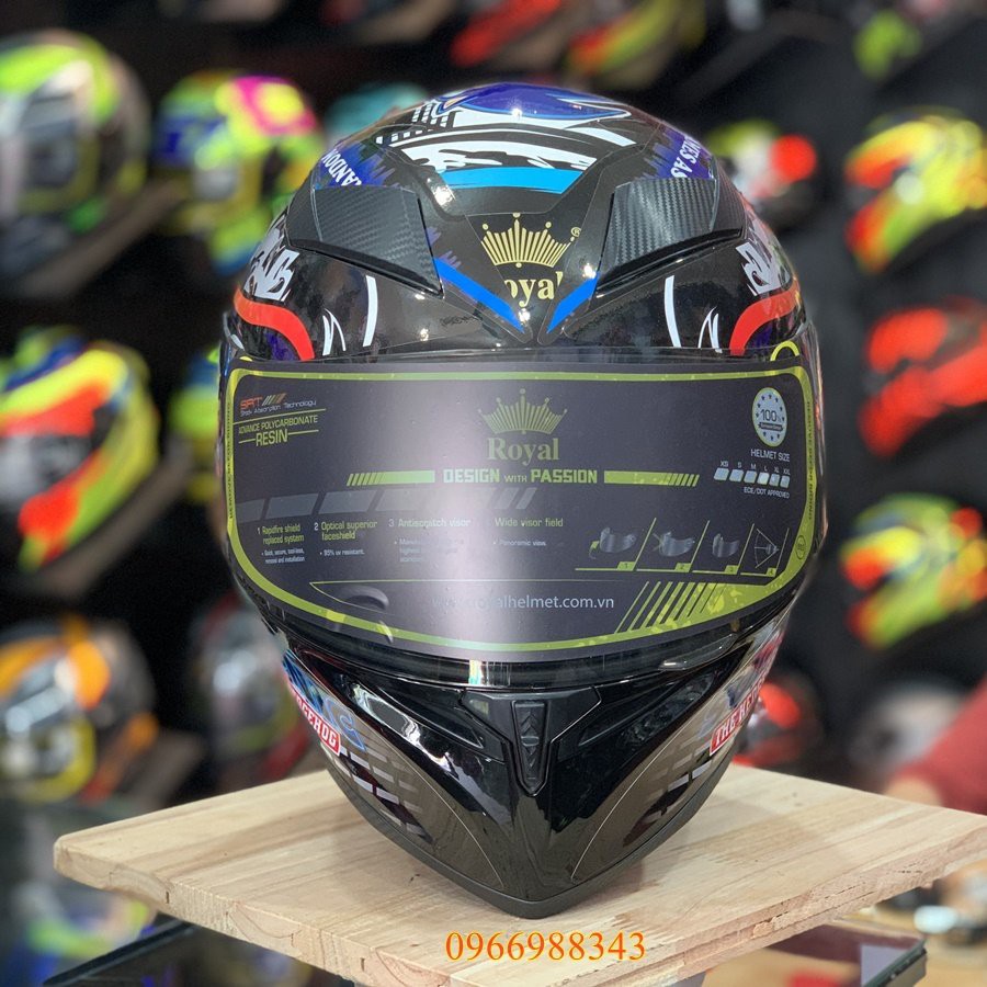 [CHÍNH HÃNG] Mũ Fullface Royal_M138 lên tem
