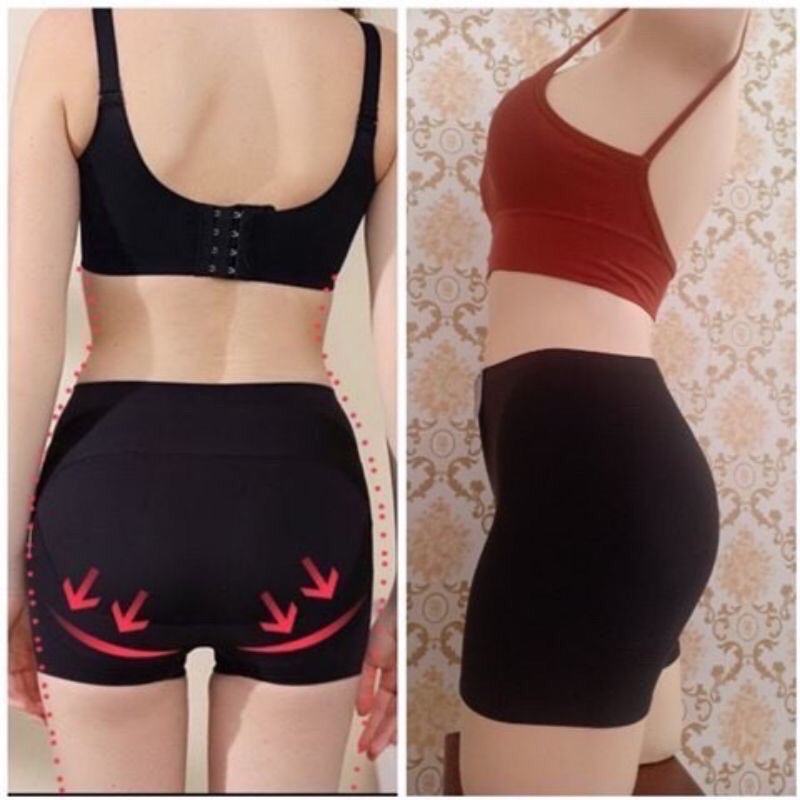 (cận cảnh video thật)quần độn mông hông 3in1 chất su ko gân nâng mông căng vút mà ko lộ