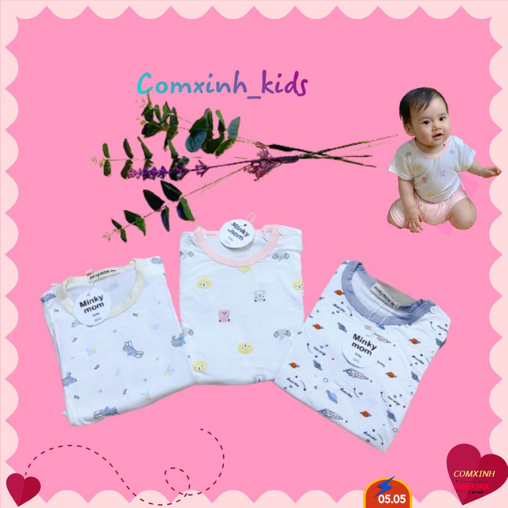 Bộ Quần Áo Cho bé | Túi Zip | minkymom❤Chất thun lạnh | Hàng Hịn mịn mềm  [free ship] Sự Lựa Chọn Hoàn Hảo cho các bé