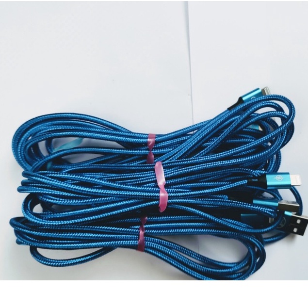 Dây sạc điện thoại các loại dài 3m, Dây cáp sạc nhanh điện thoại - Đủ các loại chân cho các loại điện thoại