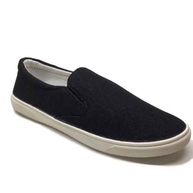 Giầy nam vải bò đen cao cấp