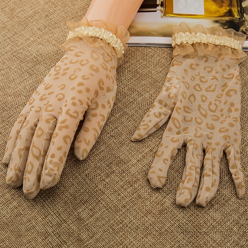 Găng Tay Lái Xe Chống Tia UV Phối Ren Thời Trang Mùa Hè Cho Nữ