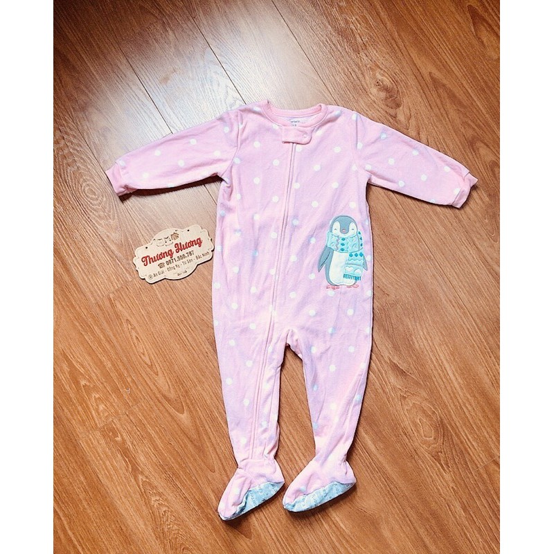 Body Sleep bé gái Made in Cambodia (18M-6Y)- Body nỉ liền tất hình thật 100%