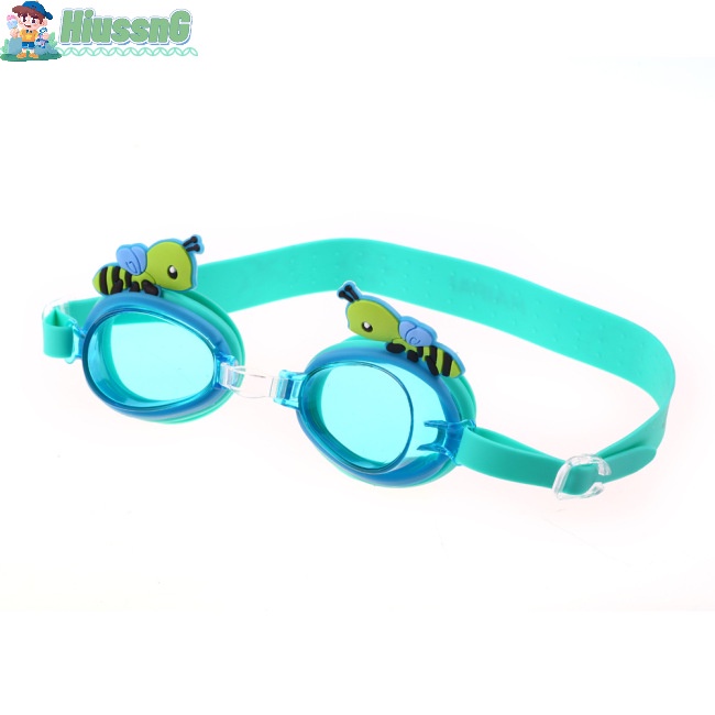 Kính Bơi Chống Tia UV In Họa Tiết Con Ong Hoạt Hình Cho Bé