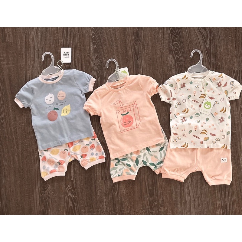 Bộ Gagou cotton organic cao cấp cho bé 1-24m