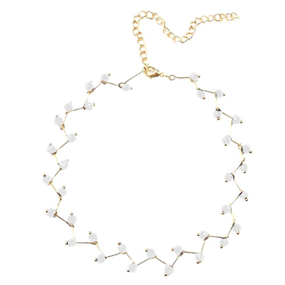 Vòng cổ choker đính ngọc trai giả thời trang cho nữ