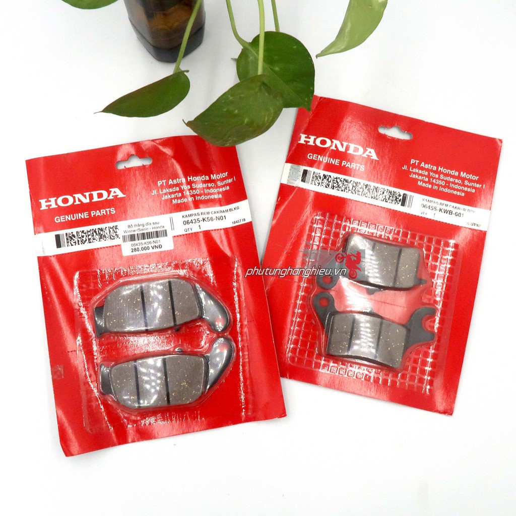 Combo Bố Thắng Nissin Trước Và Sau Cho Xe Winner/Sonic Hàng Chính Hãng Honda Indonesia