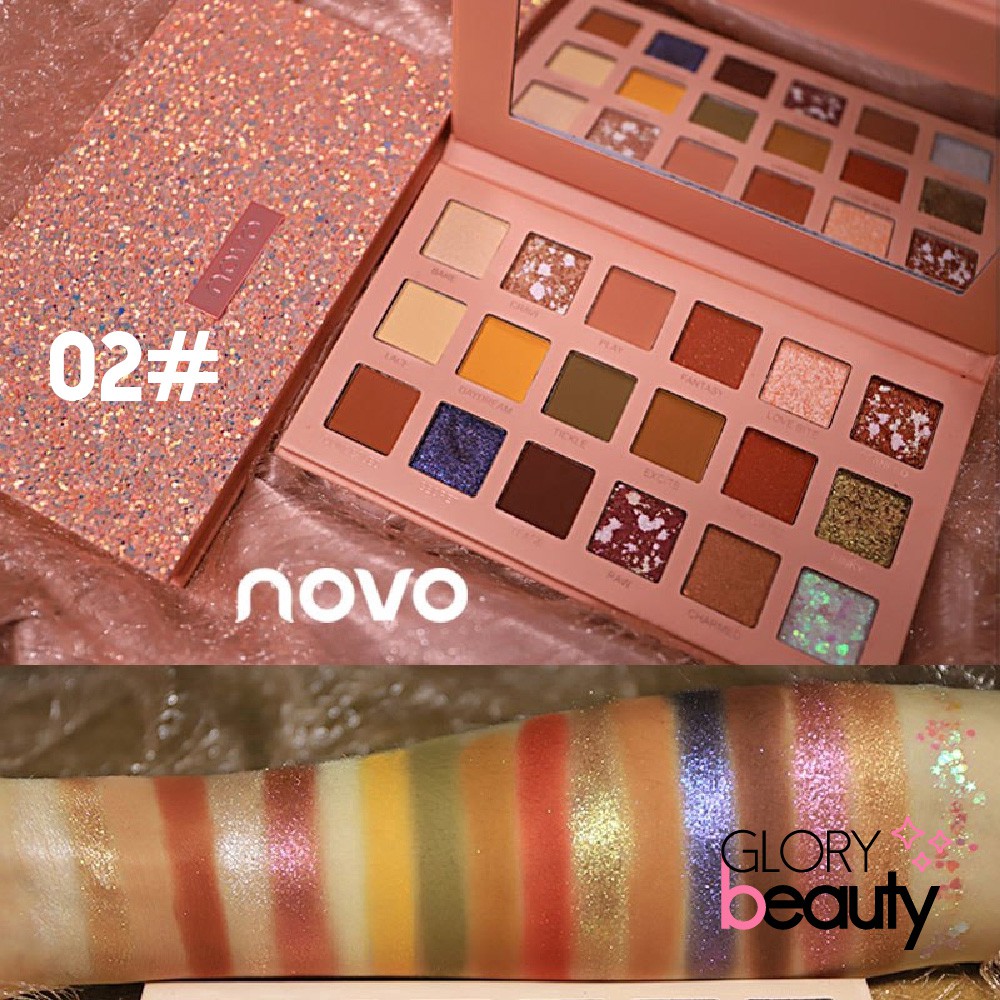 (Hàng Mới Về) Bảng Phấn Mắt Trang Điểm Lấp Lánh Và Mịn Novo | BigBuy360 - bigbuy360.vn