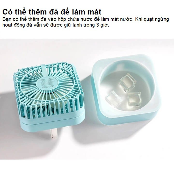 Quạt Mini | Quạt Phun Sương Để Bàn Magic Cube 3 Chế Độ Mát, Kiêm Đèn Ngủ Gấp Gọn Siêu Tiện Dụng - Bảo Hành 12 Tháng | BigBuy360 - bigbuy360.vn