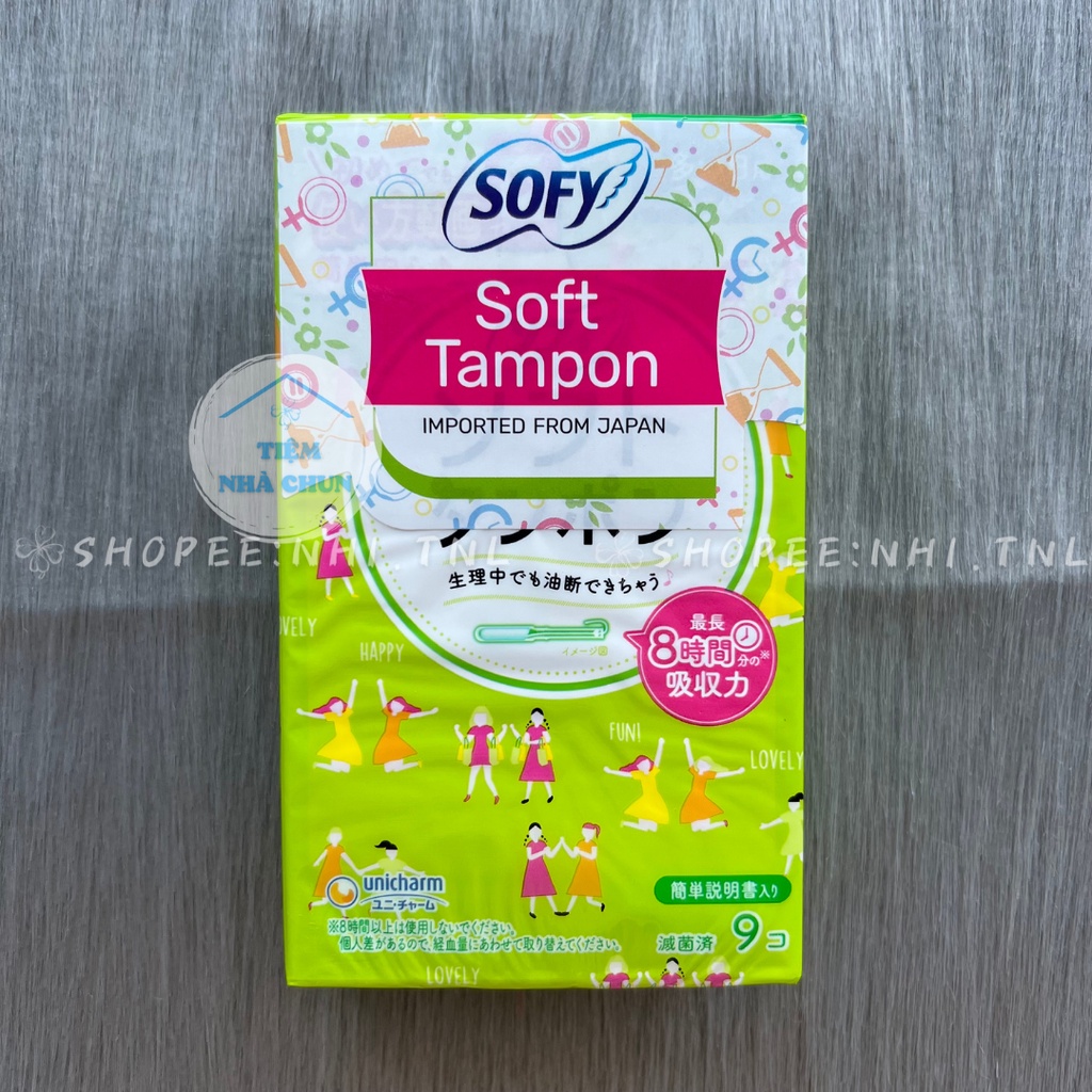 [BVS] Băng Vệ Sinh Sofy Soft Tampon Super Siêu Thấm Nhật Bản Gói 9 Ống (HÀNG NHẬP KHẨU CHÍNH HÃNG)