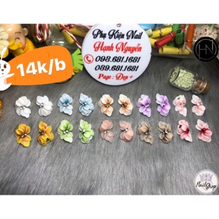 Hoa bột nổi 3D trang trí móng siêu xinh : set 2 bông Cúc Lượn