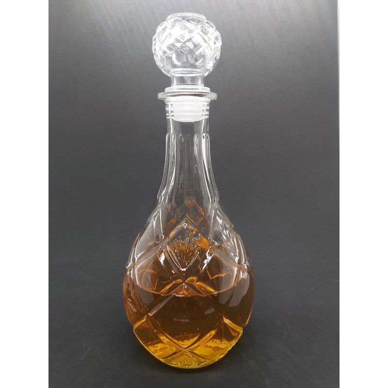 BÌNH THUỶ TINH ĐỰNG RƯỢU 750ml- mẫu hoa cổ cao