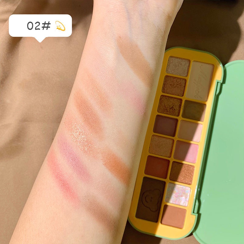 (Hàng Mới Về) Bảng Phấn Mắt Maffick 14 Màu Lì Và Ánh Nhũ Kết Hợp Trang Điểm Kháng Nước | BigBuy360 - bigbuy360.vn