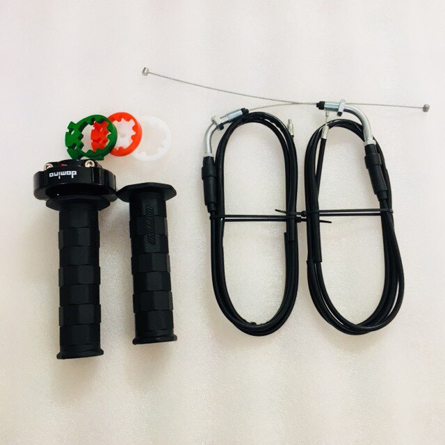 BAO TAY DAYTONA V1 và CÙM TĂNG TỐC DOMINO 2 DÂY MÀU ĐEN