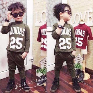 Combo 3 bộ cotton len cho bé