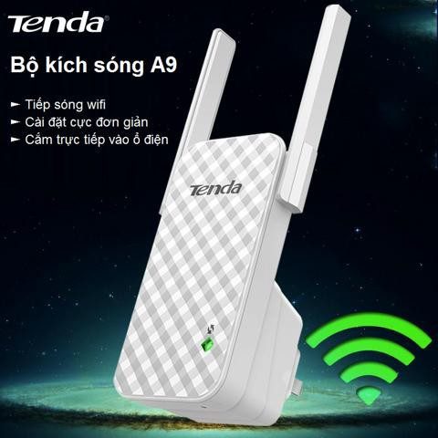 Bộ Kích Wifi Repeater 300Mbps Tenda A9 - Tốc độ lên đến 300 Mbps | BigBuy360 - bigbuy360.vn