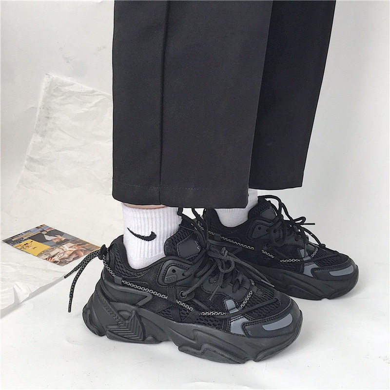 (3 MÀU) giày nữ thể thao NEW SHOES dây kẻ xoắn đế cao siêu cá tính hót trend | BigBuy360 - bigbuy360.vn