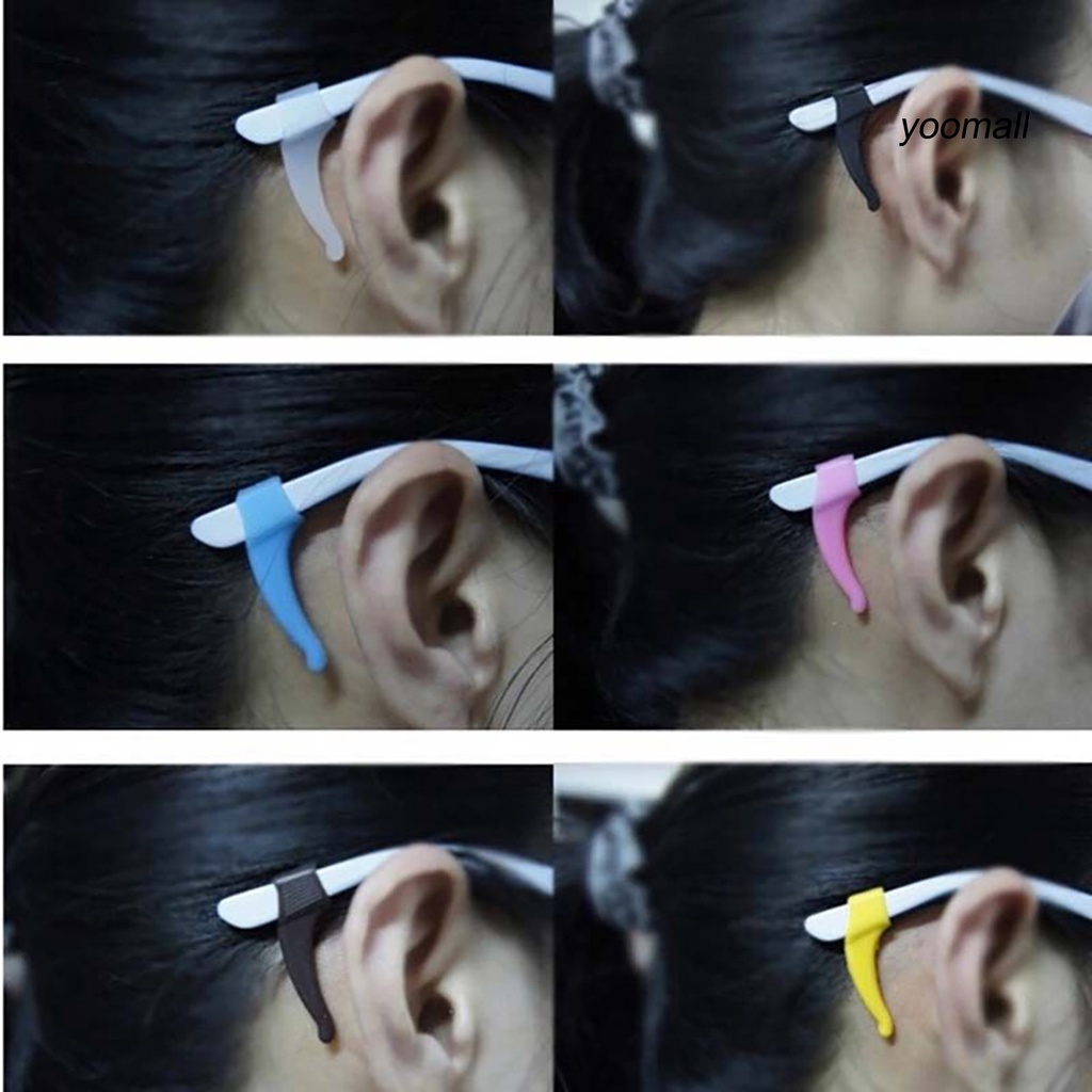 Cặp Móc Silicon Gắn Càng Mắt Kính Đệm Tai Giữ Dây Đeo Kính Chống Trượt