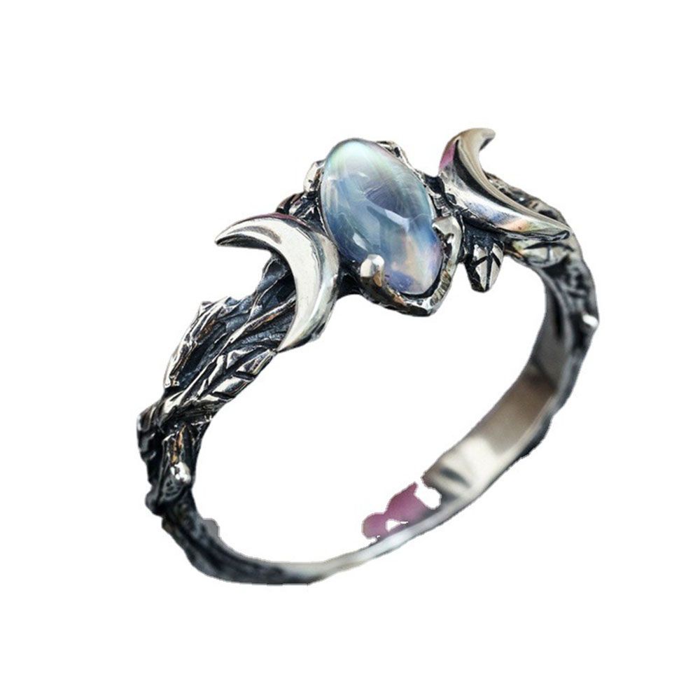 Nhẫn đính đá size 5-10 phong cách Bohemian cổ điển thời trang cho nữ