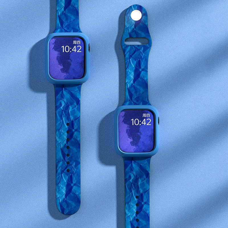 Dây Đeo Đồng Hồ Bằng Silicone Cho Apple watch 49mm 44mm 45mm 42mm 40mm 38mm 41mm iWatch series ultra 8 7 6 5 3 SE