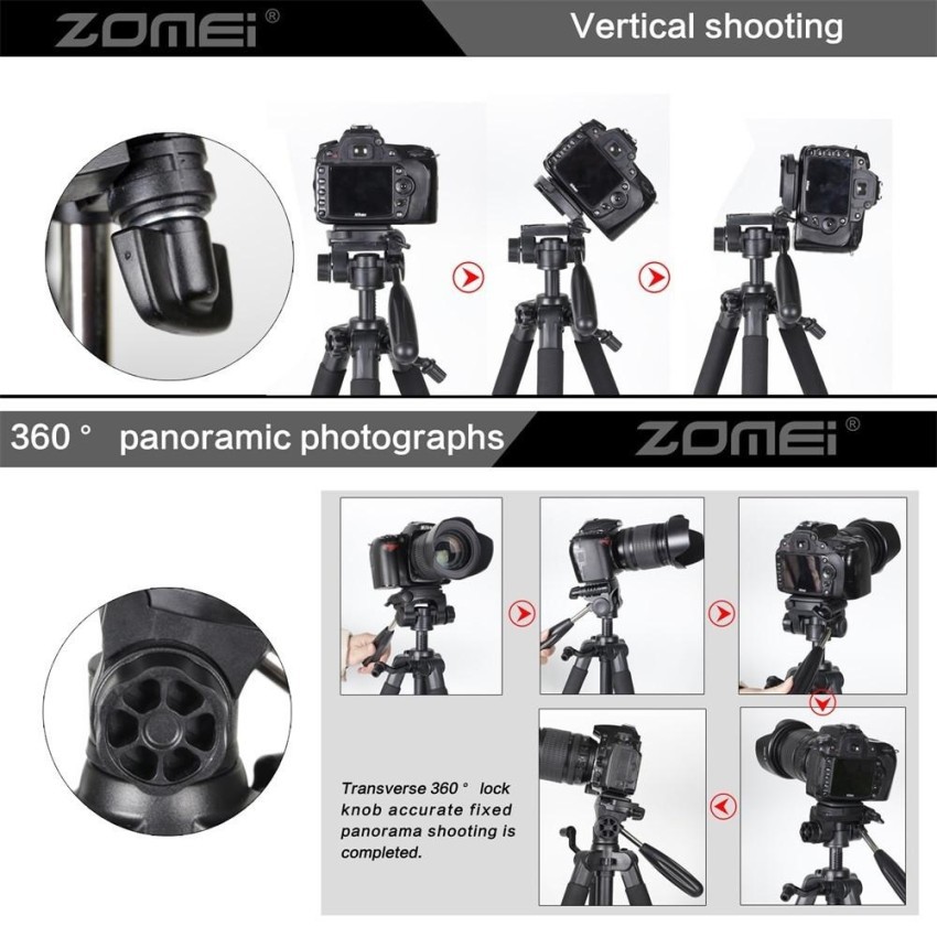 Tripod ZOMEI Q111 cho chân máy ảnh SLR hợp kim nhôm dc2056