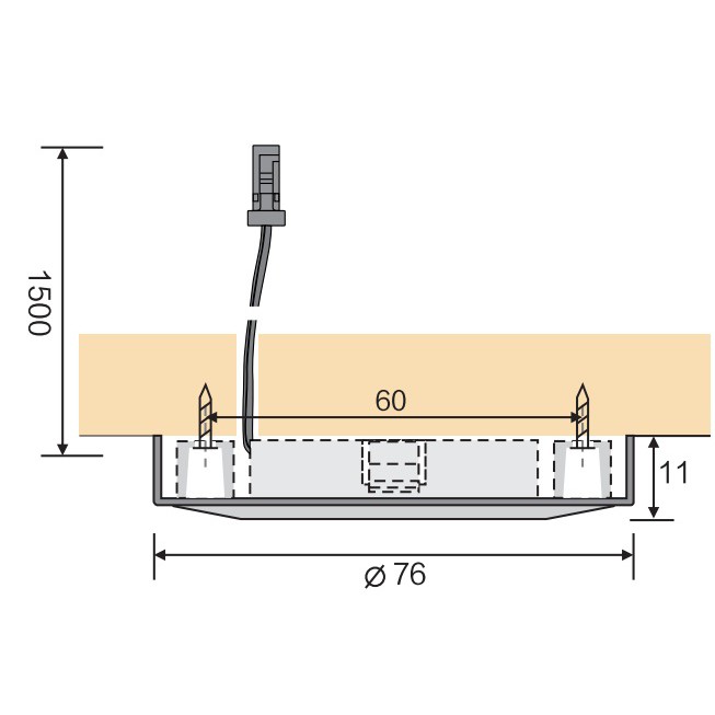 Đèn LED tủ nội thất 12V LED-CCL2W