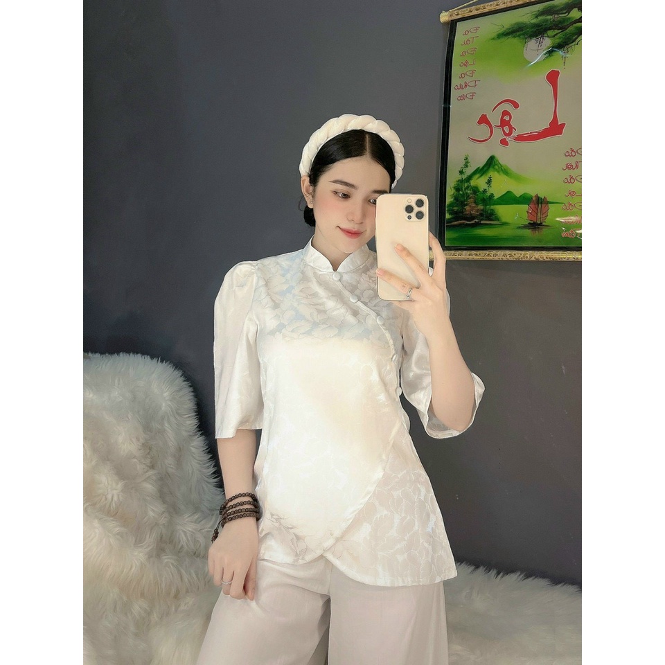 Đồ Lam Đi Chùa #Mẫu Đồ Lam Hầu Đồng# Quần Áo Nữ
